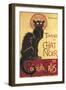 Poster for 'Chat Noir Cabaret' Founded by Rodolphe Salis-Théophile Alexandre Steinlen-Framed Art Print