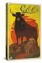 Poster for Cibils Meat Extract with Bull and Lion-null-Stretched Canvas