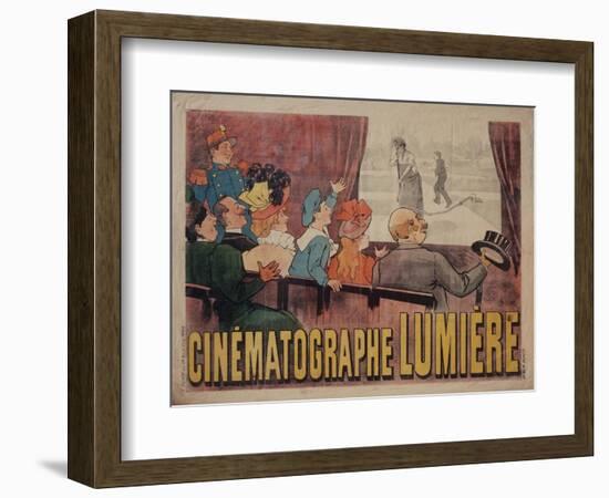 Poster for Cinematograph Lumiere-Marcellin Auzolle-Framed Art Print