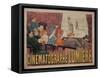 Poster for Cinematograph Lumiere-Marcellin Auzolle-Framed Stretched Canvas