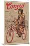 Poster for Consul Bicycles-null-Mounted Art Print