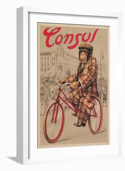Poster for Consul Bicycles-null-Framed Art Print