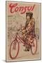 Poster for Consul Bicycles-null-Mounted Art Print