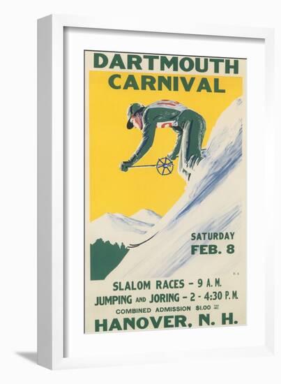 Poster for Dartmouth Skiing Carniival-null-Framed Art Print