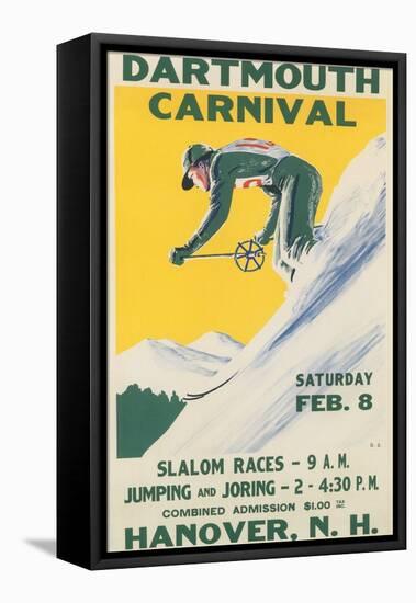 Poster for Dartmouth Skiing Carniival-null-Framed Stretched Canvas