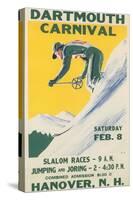 Poster for Dartmouth Skiing Carniival-null-Stretched Canvas