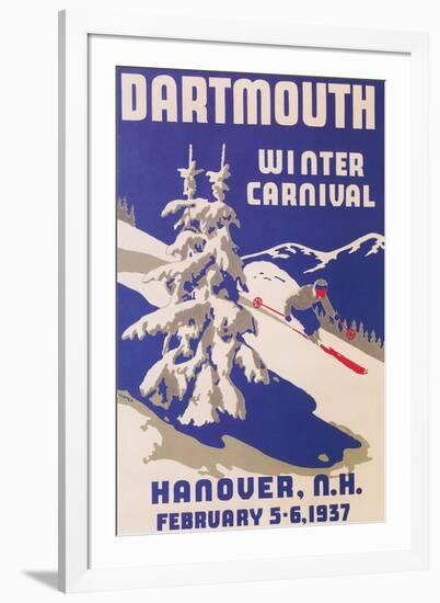 Poster for Dartmouth Winter Carnival-null-Framed Art Print