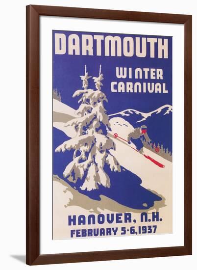 Poster for Dartmouth Winter Carnival-null-Framed Art Print