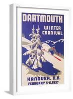 Poster for Dartmouth Winter Carnival-null-Framed Premium Giclee Print