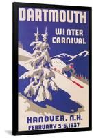 Poster for Dartmouth Winter Carnival-null-Framed Art Print