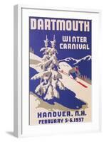 Poster for Dartmouth Winter Carnival-null-Framed Art Print