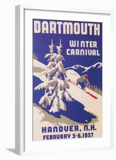 Poster for Dartmouth Winter Carnival-null-Framed Art Print