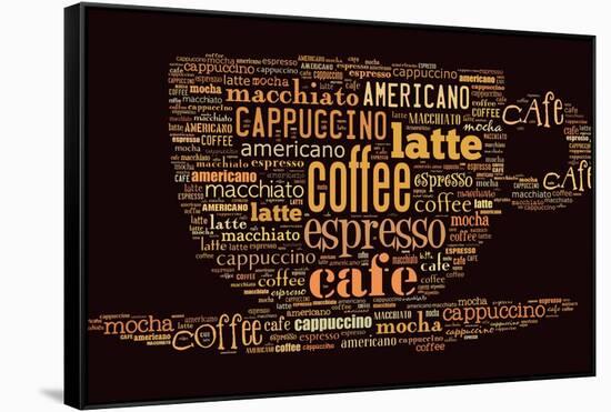 Poster For Decorate Cafe Or Coffee Shop-alanuster-Framed Stretched Canvas