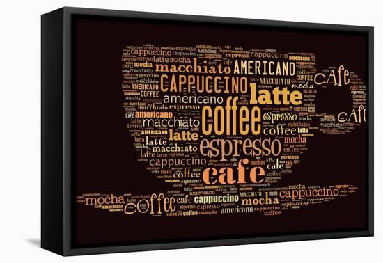 Poster For Decorate Cafe Or Coffee Shop-alanuster-Framed Stretched Canvas