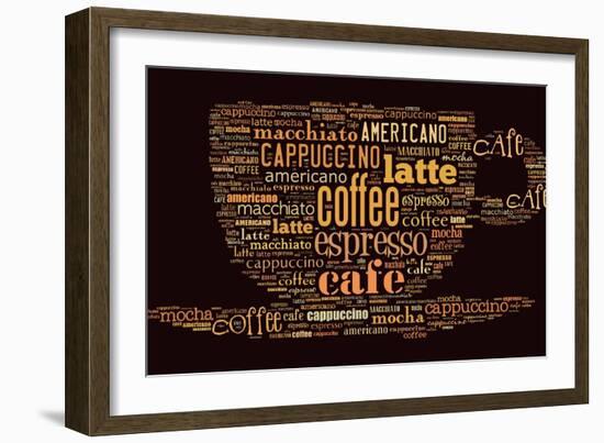 Poster For Decorate Cafe Or Coffee Shop-alanuster-Framed Art Print