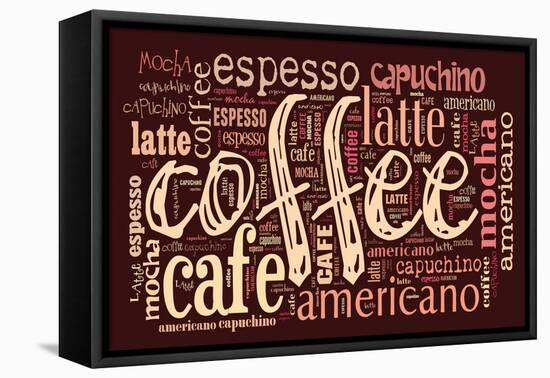 Poster For Decorate Cafe Or Coffee Shop-alanuster-Framed Stretched Canvas