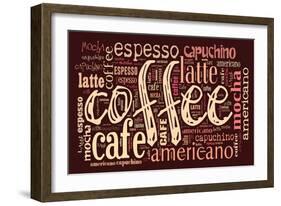 Poster For Decorate Cafe Or Coffee Shop-alanuster-Framed Art Print