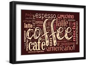 Poster For Decorate Cafe Or Coffee Shop-alanuster-Framed Art Print