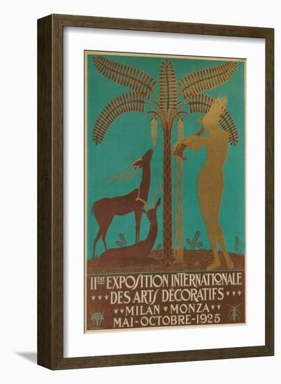 Poster for Decorative Arts Exhibition-null-Framed Art Print