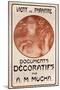 Poster for Decorative Documents, 1902-Alphonse Marie Mucha-Mounted Giclee Print