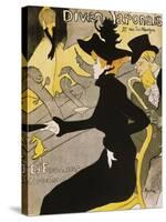 Poster for Divan Japonais-Henri de Toulouse-Lautrec-Stretched Canvas