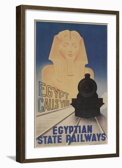 Poster for Egyptian Railways-null-Framed Art Print