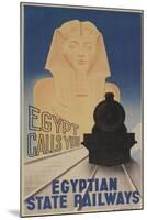 Poster for Egyptian Railways-null-Mounted Art Print