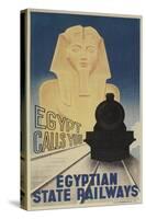 Poster for Egyptian Railways-Found Image Press-Stretched Canvas