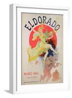 Poster for El Dorado by Jules Cheret (1836-1932)-Jules Chéret-Framed Giclee Print