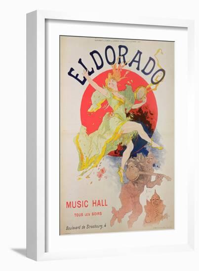 Poster for El Dorado by Jules Cheret (1836-1932)-Jules Chéret-Framed Giclee Print