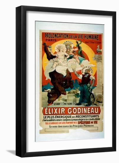 Poster for Elixir Godineau, c.1900-French School-Framed Giclee Print