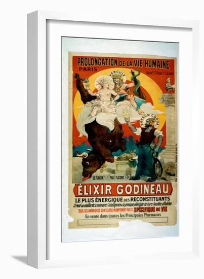 Poster for Elixir Godineau, c.1900-French School-Framed Giclee Print