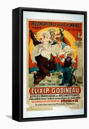 Poster for Elixir Godineau, c.1900-French School-Framed Stretched Canvas