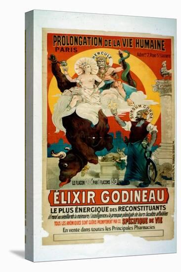 Poster for Elixir Godineau, c.1900-French School-Stretched Canvas