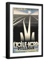 Poster for European Railways, Tracks-null-Framed Art Print