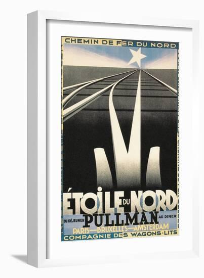 Poster for European Railways, Tracks-null-Framed Art Print