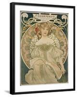 Poster for F. Champenois, 1897-Alphonse Mucha-Framed Giclee Print