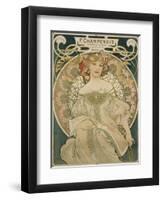 Poster for F. Champenois, 1897-Alphonse Mucha-Framed Giclee Print