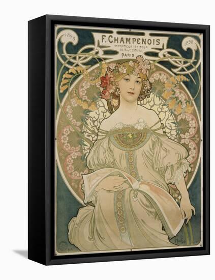 Poster for F. Champenois, 1897-Alphonse Mucha-Framed Stretched Canvas