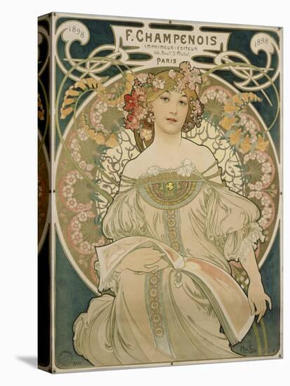 Poster for F. Champenois, 1897-Alphonse Mucha-Stretched Canvas