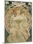 Poster for F. Champenois, 1897-Alphonse Mucha-Mounted Premium Giclee Print