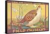 Poster for Field Museum with Quail-null-Framed Stretched Canvas