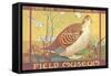 Poster for Field Museum with Quail-null-Framed Stretched Canvas
