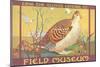 Poster for Field Museum with Quail-null-Mounted Art Print
