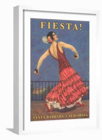 Poster for Fiesta Days, Santa Barbara, California-null-Framed Art Print