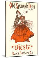 Poster for Fiesta Days, Santa Barbara, California-null-Mounted Art Print