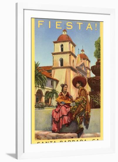 Poster for Fiesta Days, Santa Barbara, California-null-Framed Art Print