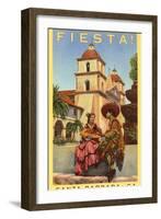 Poster for Fiesta Days, Santa Barbara, California-null-Framed Art Print