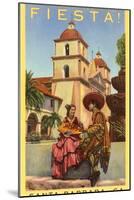 Poster for Fiesta Days, Santa Barbara, California-null-Mounted Art Print