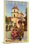 Poster for Fiesta Days, Santa Barbara, California-null-Mounted Art Print